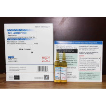 Nicardipine Hydrochloride Injection 10mg / 10ml &amp; Actd / Ctd Dossiers d&#39;Injection Nicardipine